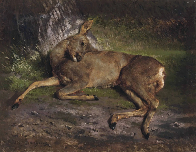 En hjort i skoven - Rosa Bonheur