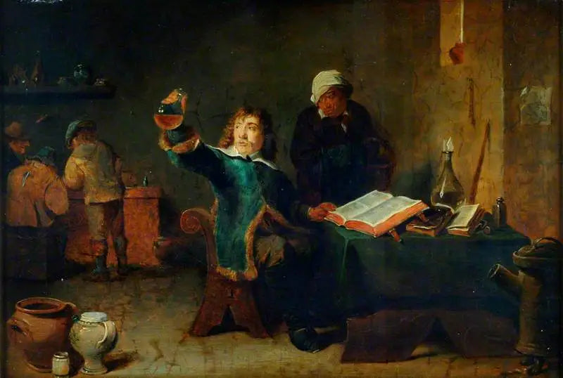 En kemiker i sit laboratorium - David Teniers den Yngre