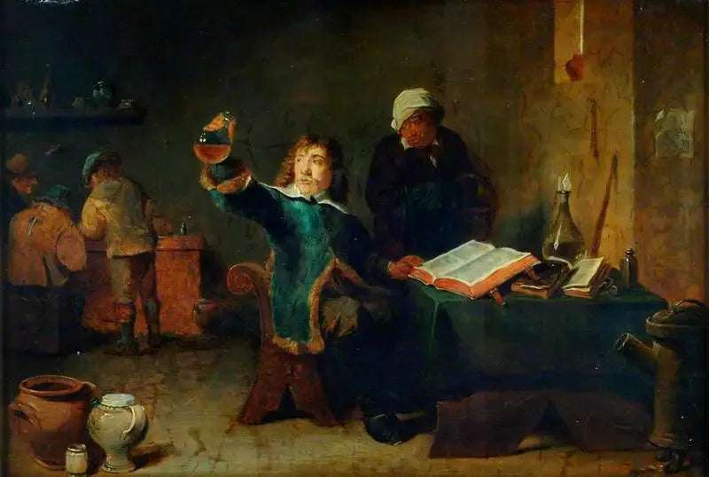 En kemiker i sit laboratorium - David Teniers den Yngre