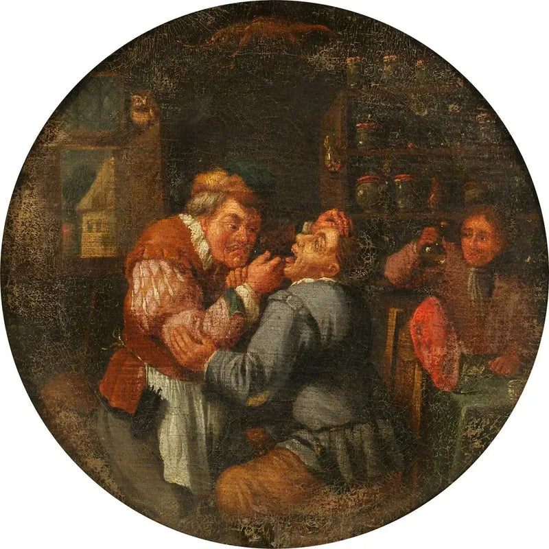 En kirurg, der trækker en tand - David Teniers den Yngre