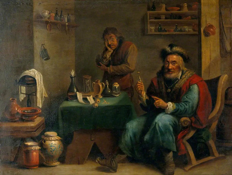 En kirurg, der har udtrukket en tand - David Teniers den Yngre