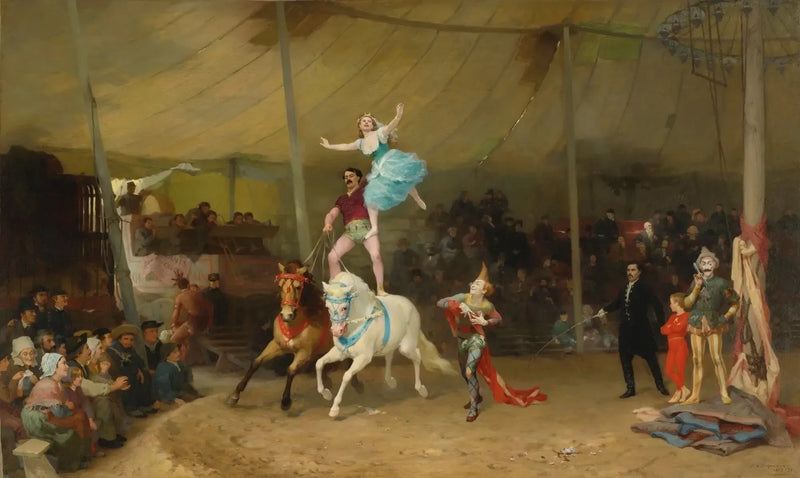 En cirkus på provinsen - Frederick Arthur Bridgman