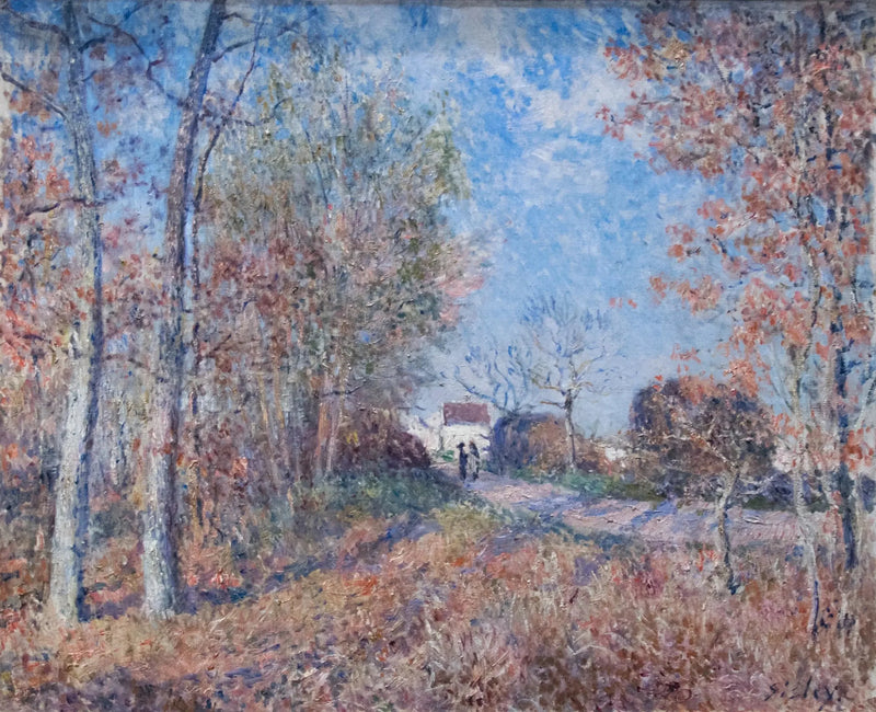 Et hjørne af træ ved Sablons - Alfred Sisley