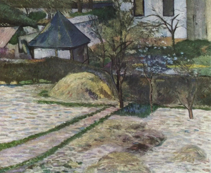 Et hjørne af haven i Rouen, eller Udsigt over en have, Rouen - Paul Gauguin