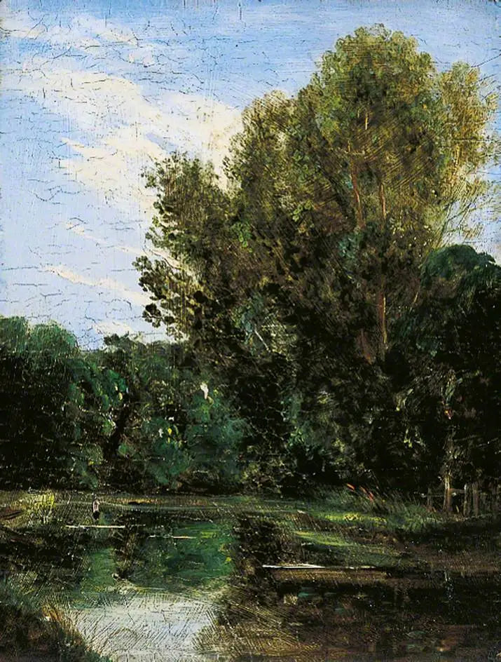 Et hjørne af Hampstead Dam, London - John Constable