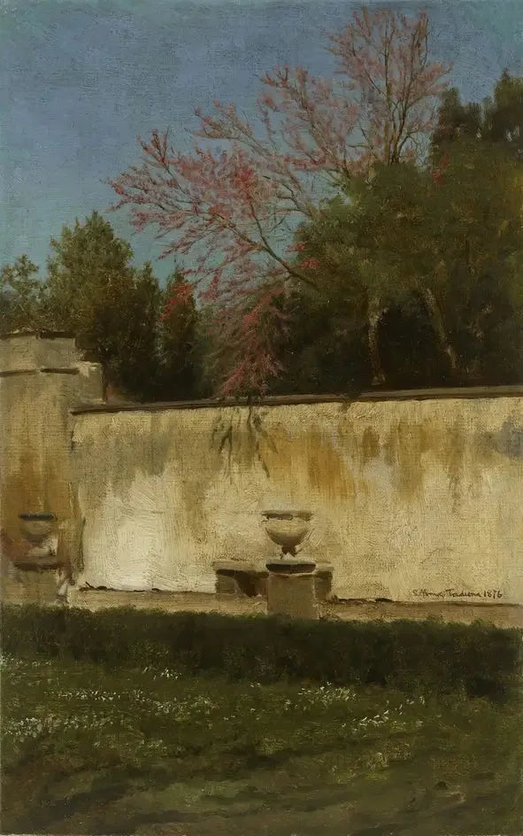 Et hjørne af haverne ved Villa Borghèse - Lawrence Alma-Tadema