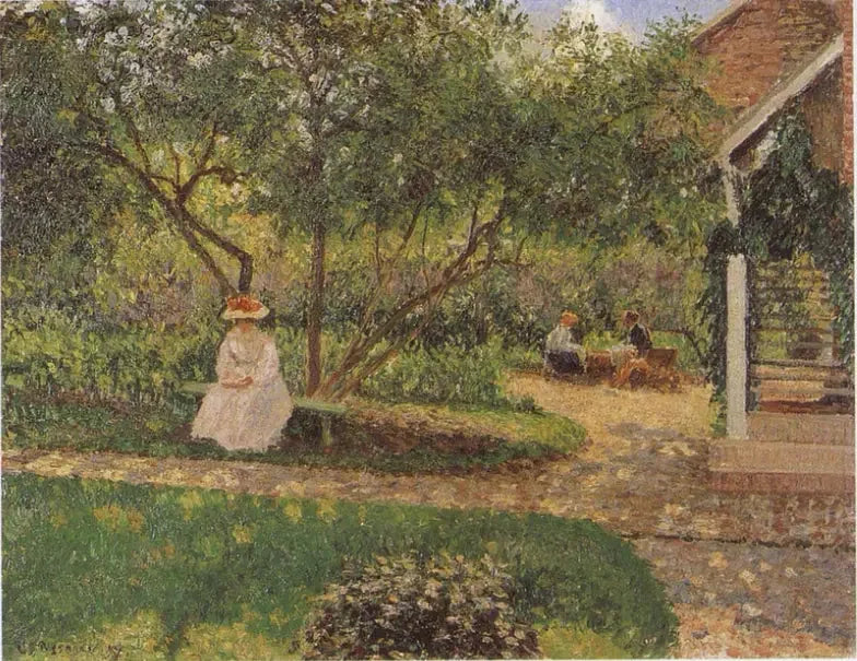 Et hjørne af haven i Éragny - Camille Pissarro