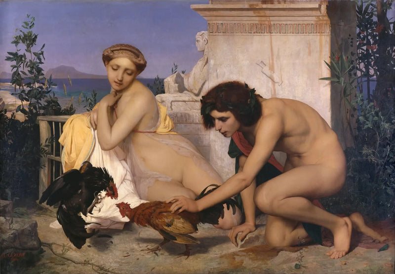 En kamp mellem haner - Jean-Léon Gérôme