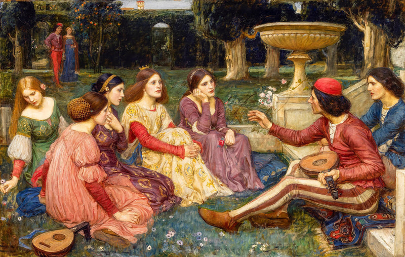 Et eventyr fra Decameron - John William Waterhouse