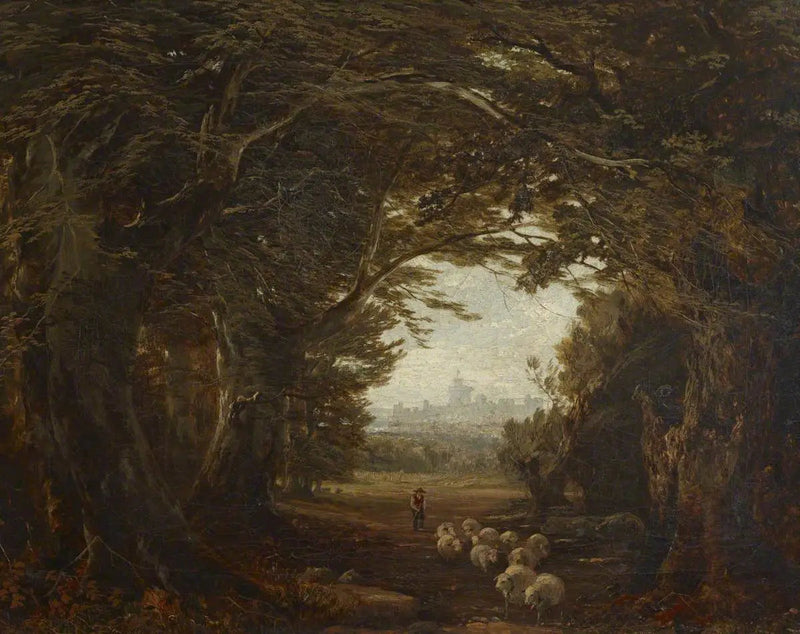 Et blik i Windsor-skoven - John Frederick Kensett