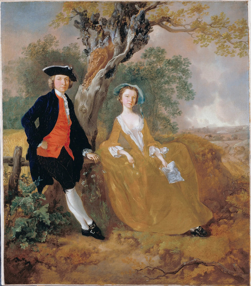 Et par i et landskab - Thomas Gainsborough
