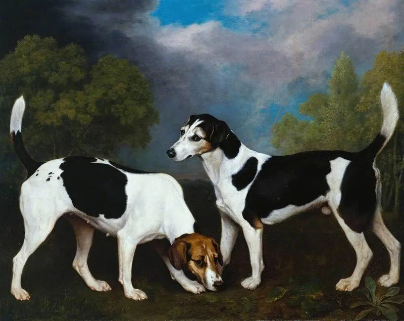 Et par Foxhounds - George Stubbs