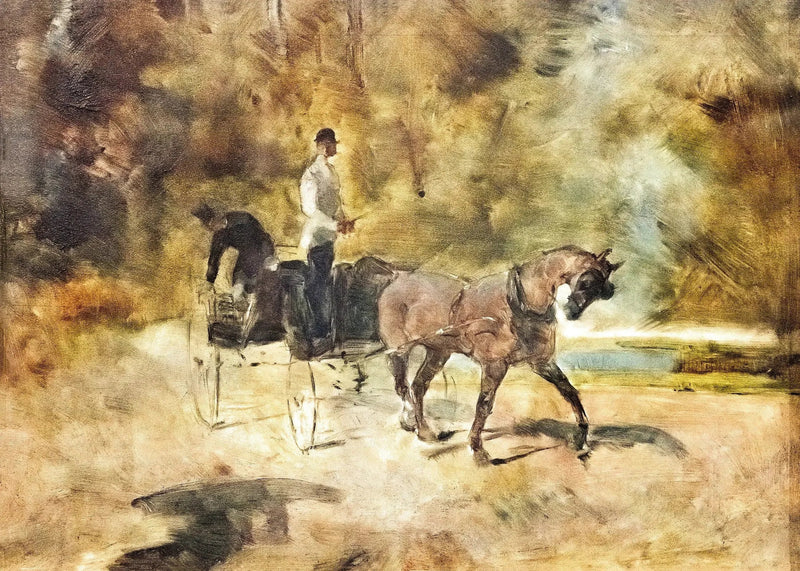 En hundevogn - Henri de Toulouse-Lautrec