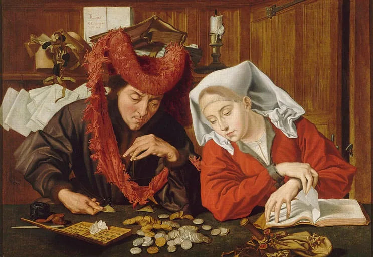 En rådmand og hans kone - Marinus van Reymerswale
