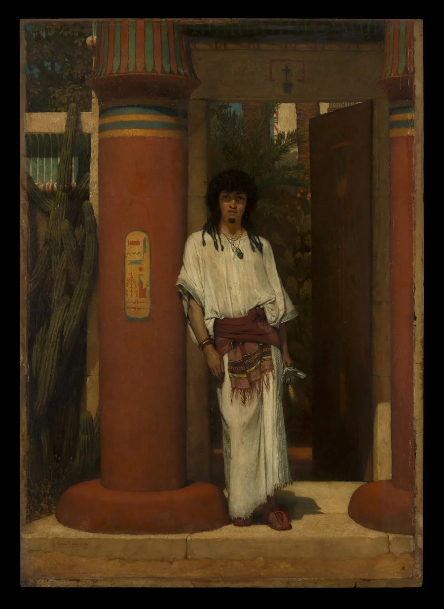 En Ægypter i en dør - Lawrence Alma-Tadema
