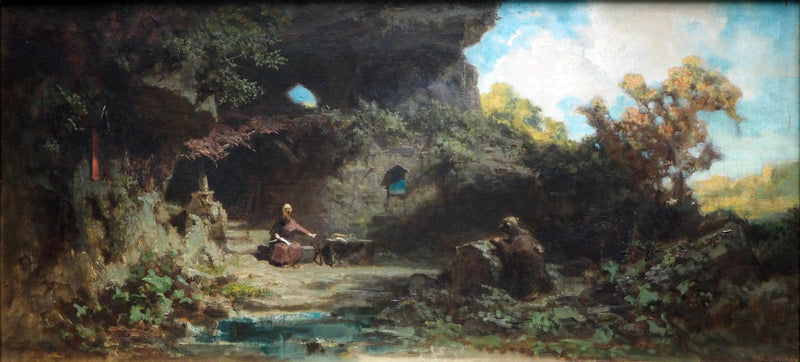 En eremit i bjergene - Carl Spitzweg
