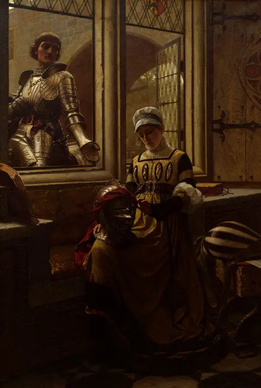 Et Gage på Kærlighed - Edmund Blair Leighton