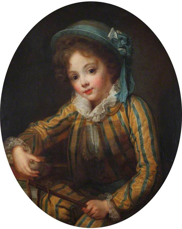 En dreng med en top - Jean-Baptiste Greuze