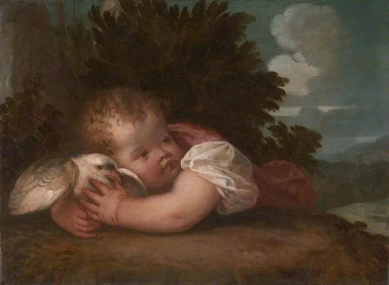 En dreng med en fugl - Titian