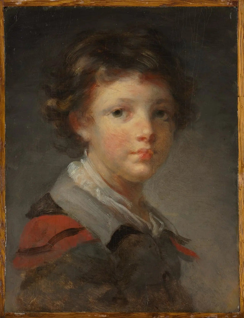 En dreng i en rød foret frakke - Jean-Honoré Fragonard