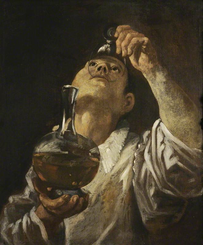 En dreng, der drikker - Annibale Carracci