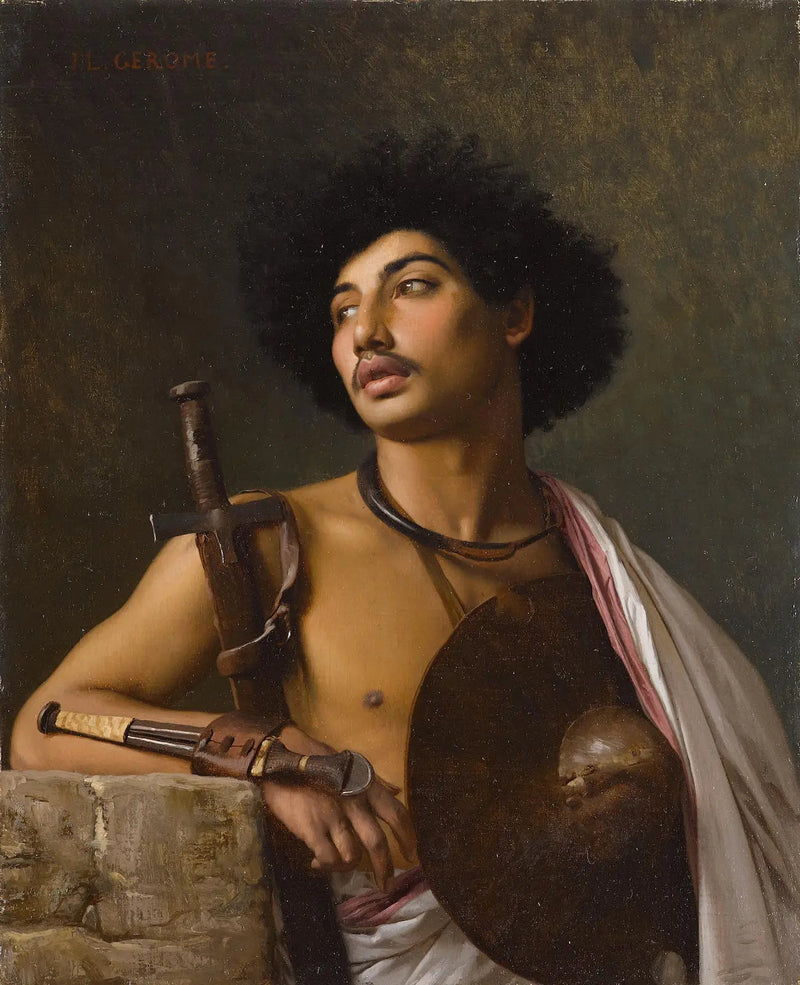 En Bischari kriger - Jean-Léon Gérôme