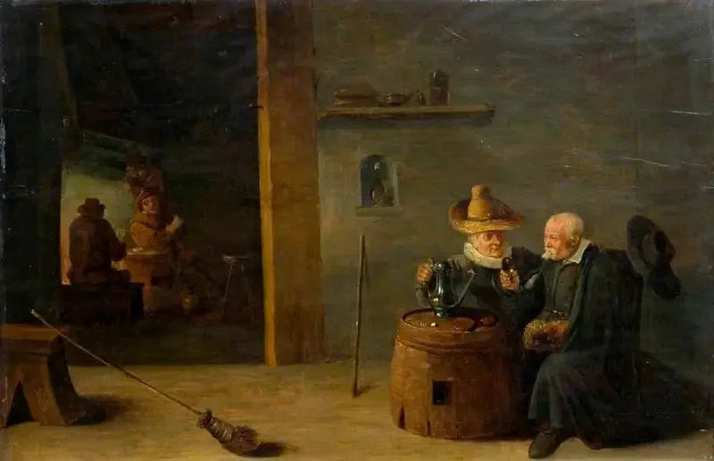 En flamandsk interiør - David Teniers den Yngre
