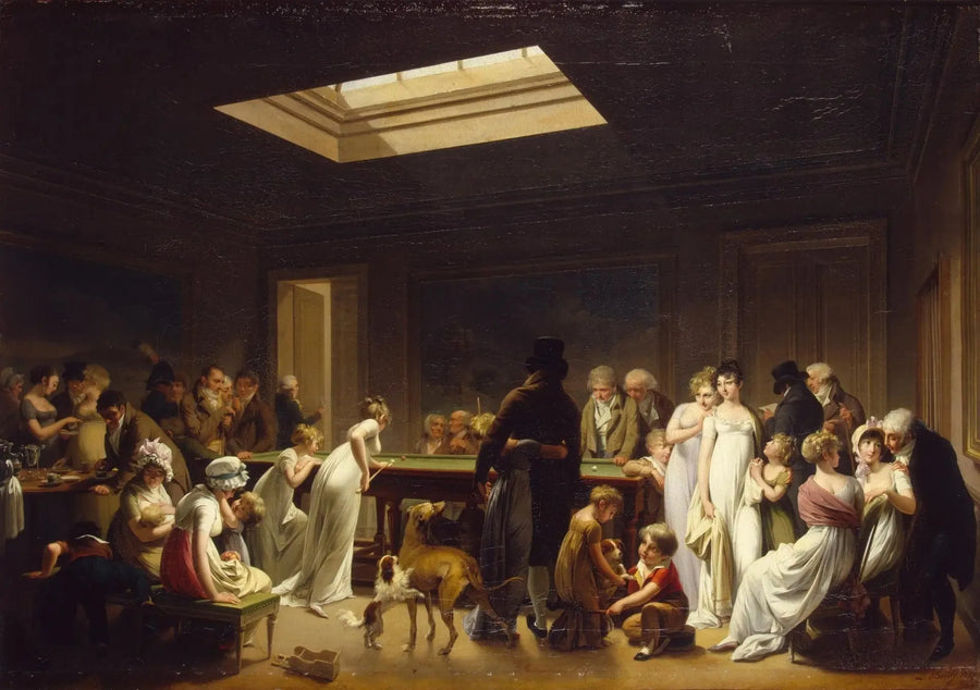 Billardspil - Louis-Léopold Boilly