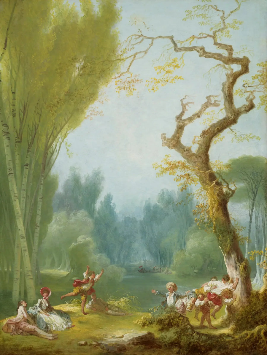 Et spil af hest og rytter - Jean-Honoré Fragonard