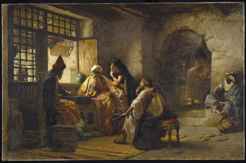 En interessant spil - Frederick Arthur Bridgman