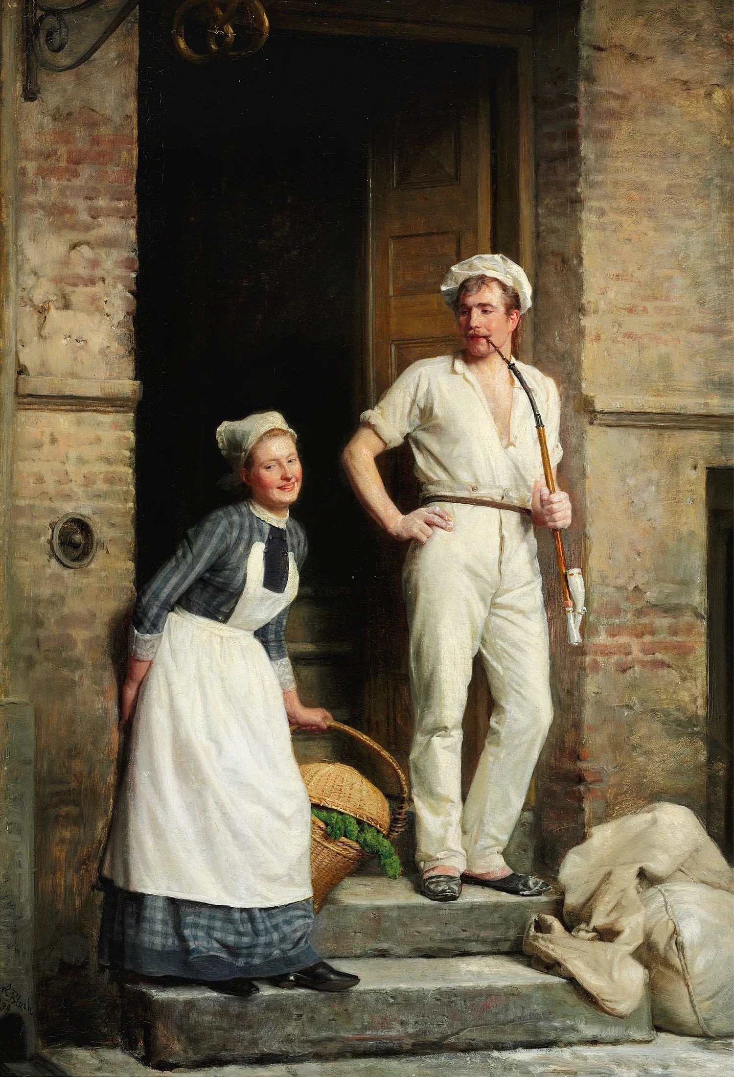Un jeune boulanger se refroidit - Carl Heinrich Bloch image 1 reproduction réalisée par Alpha Reproduction