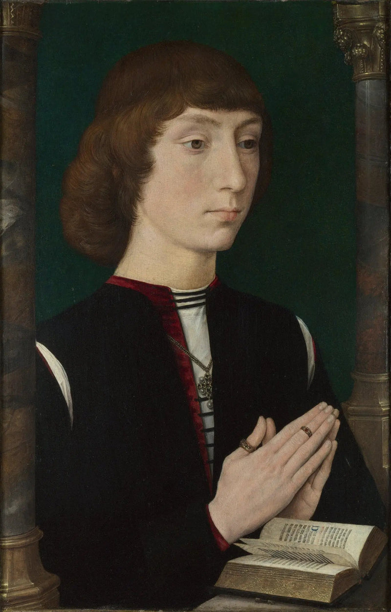 En ung mand i bøn - Hans Memling