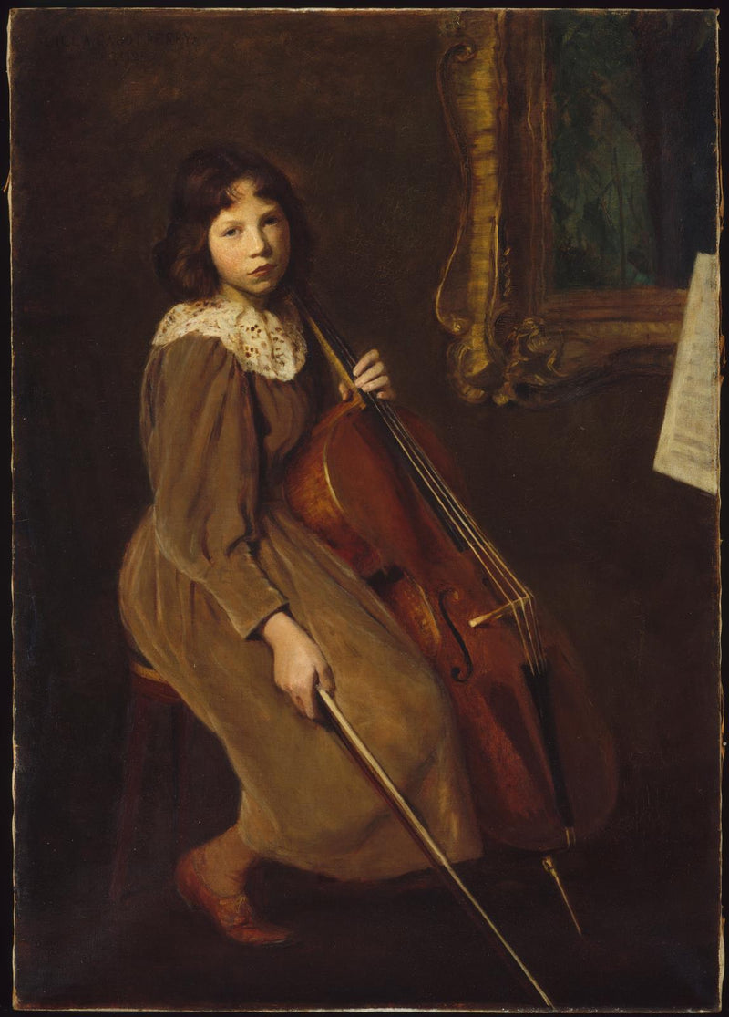 En ung cellist - Lilla Cabot Perry