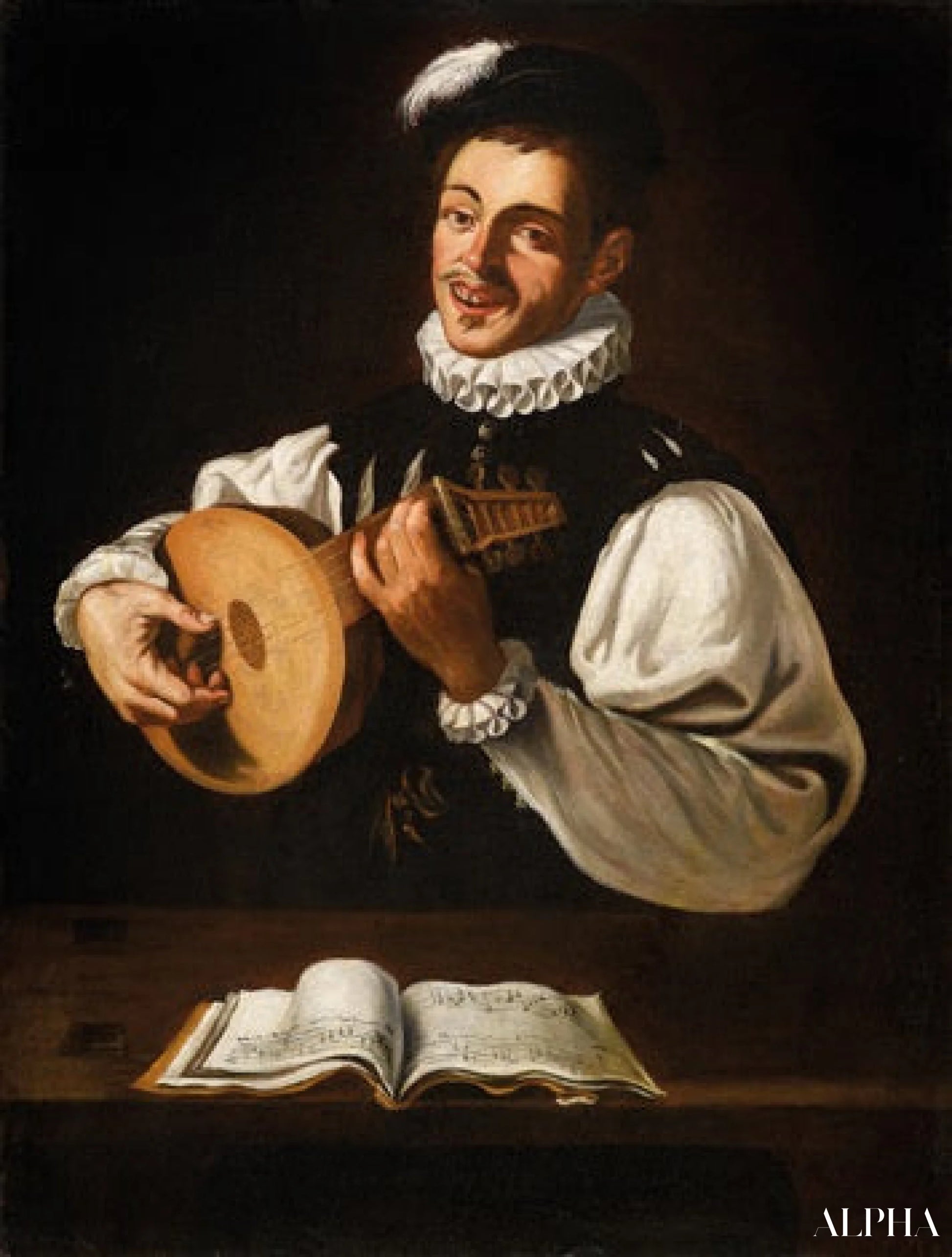 Un joueur de luth - Caravaggio Reproductions de tableaux à la peinture à l’huile