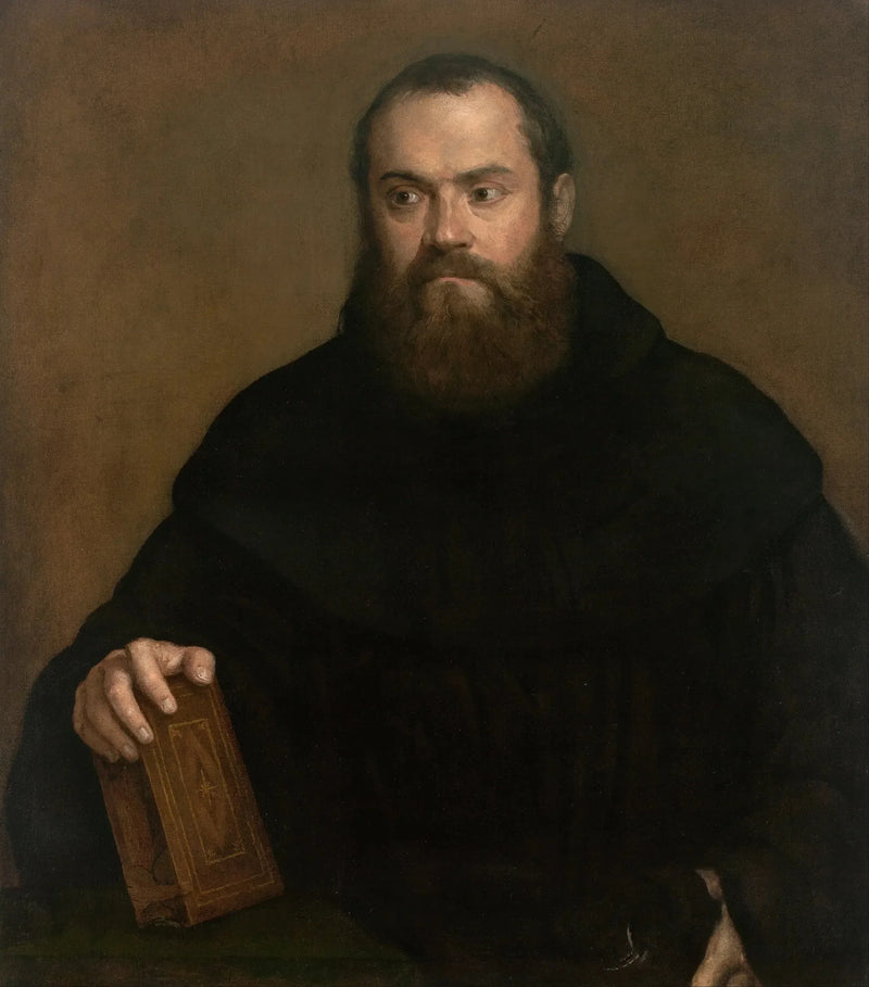 En munk med en bog - Titian