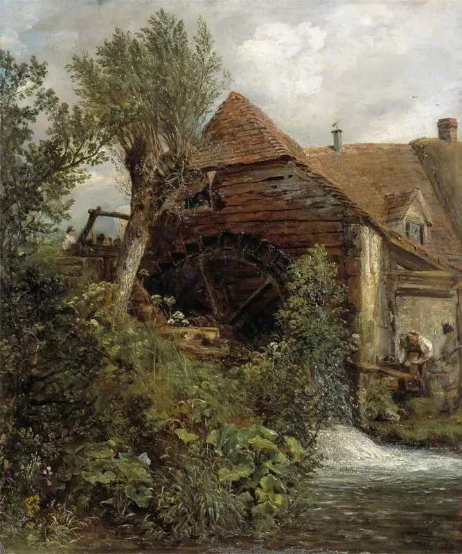 En vandmølle i Gillingham, Dorset - John Constable