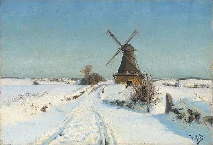 En vindmølle. - H. A. Brendekilde