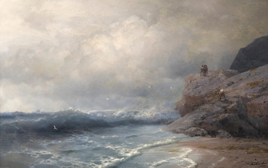 Et skib i fare - Ivan Aïvazovski