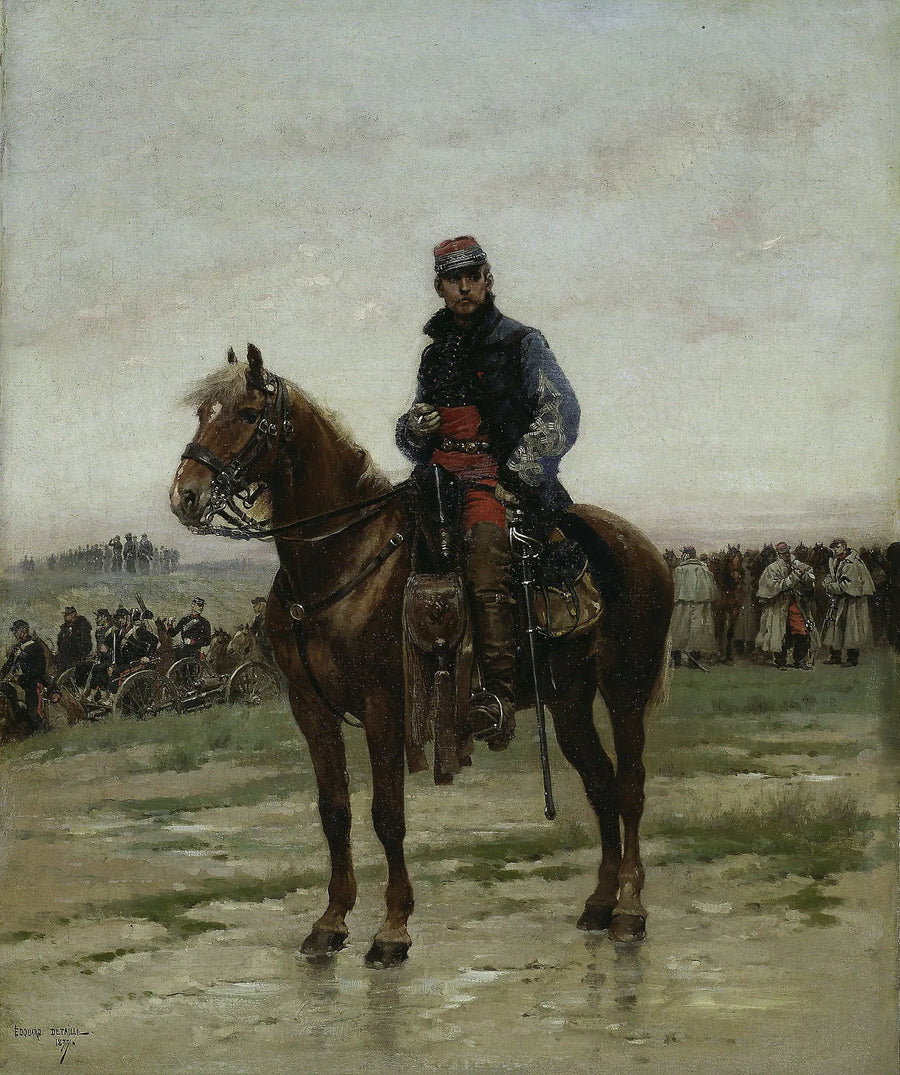 En opstillet officer - Édouard Detaille