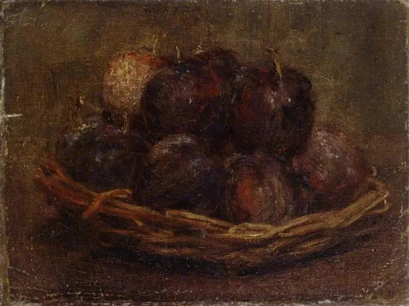 En kurv med blommer - Henri Fantin-Latour