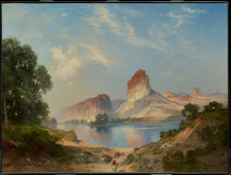 Et indisk paradis (Green River, Wyoming) - Thomas Moran