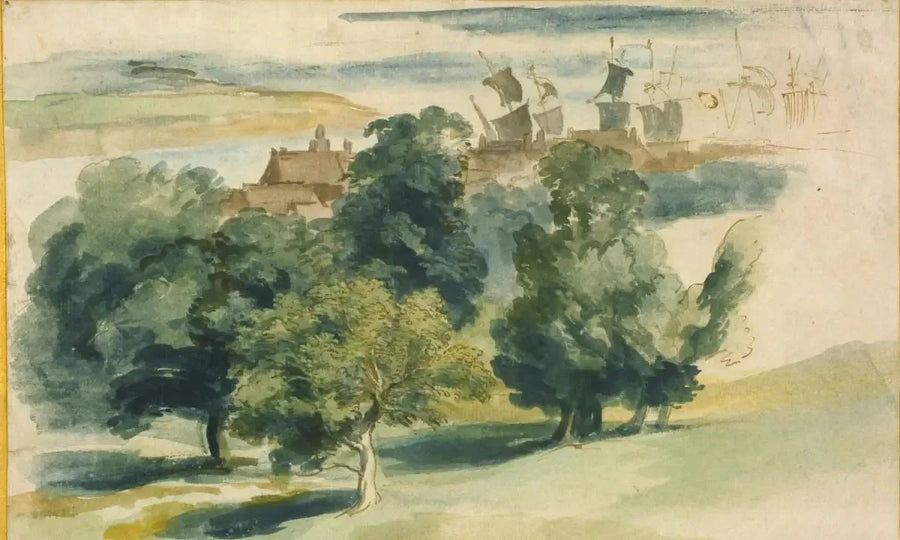 En engelsk landskab - Antoine van Dyck
