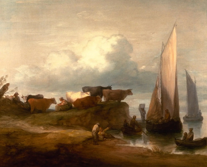 En kystlandskab - Thomas Gainsborough