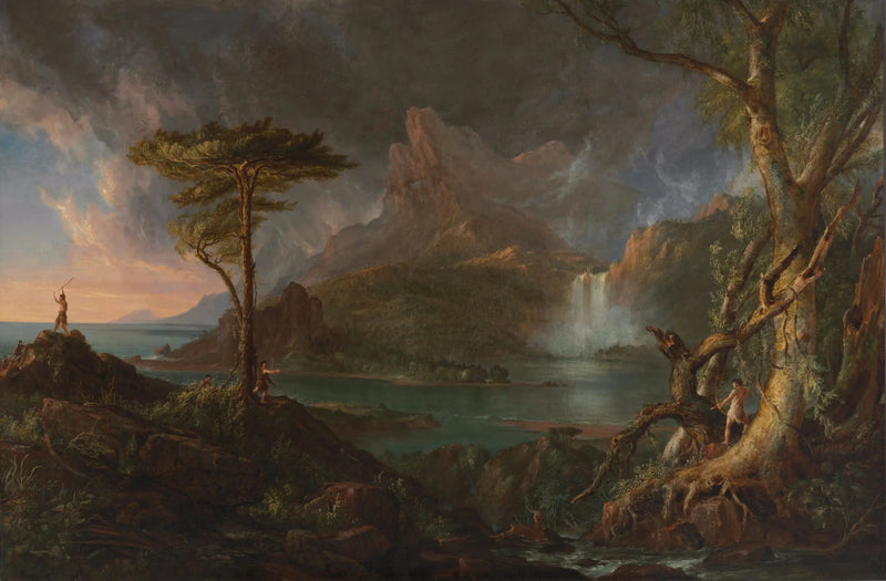 En vildt landskab - Thomas Cole