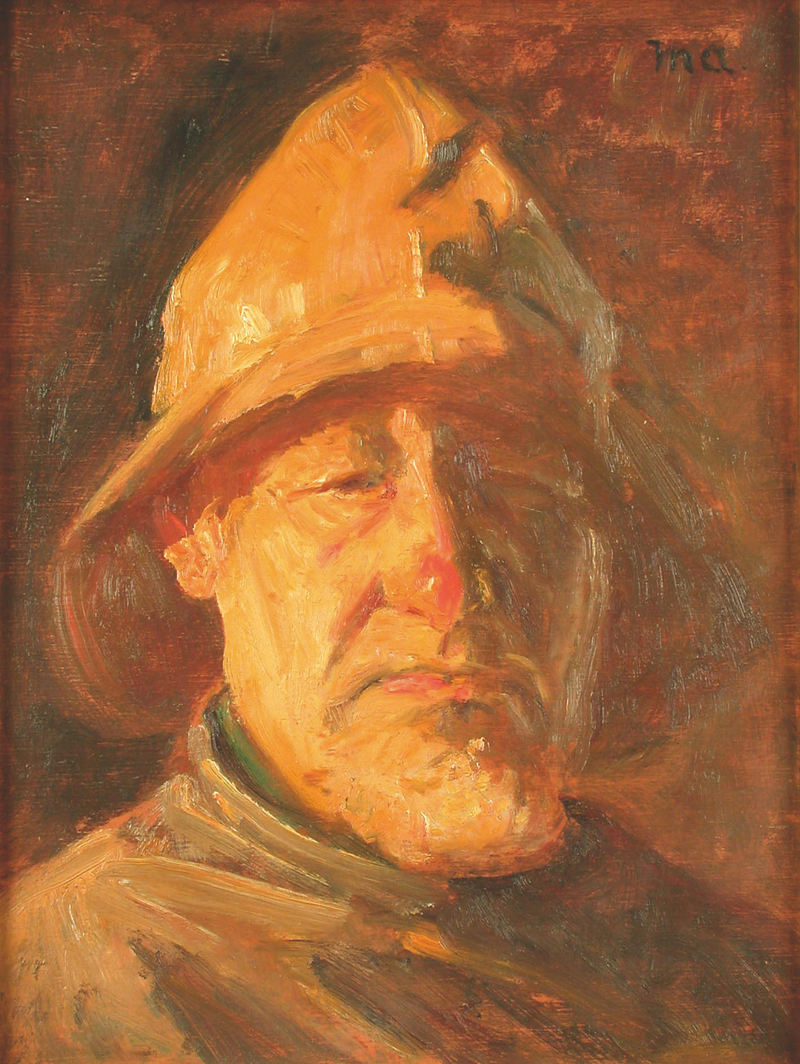 En vejrbidt fisker. - Michael Peter Ancher