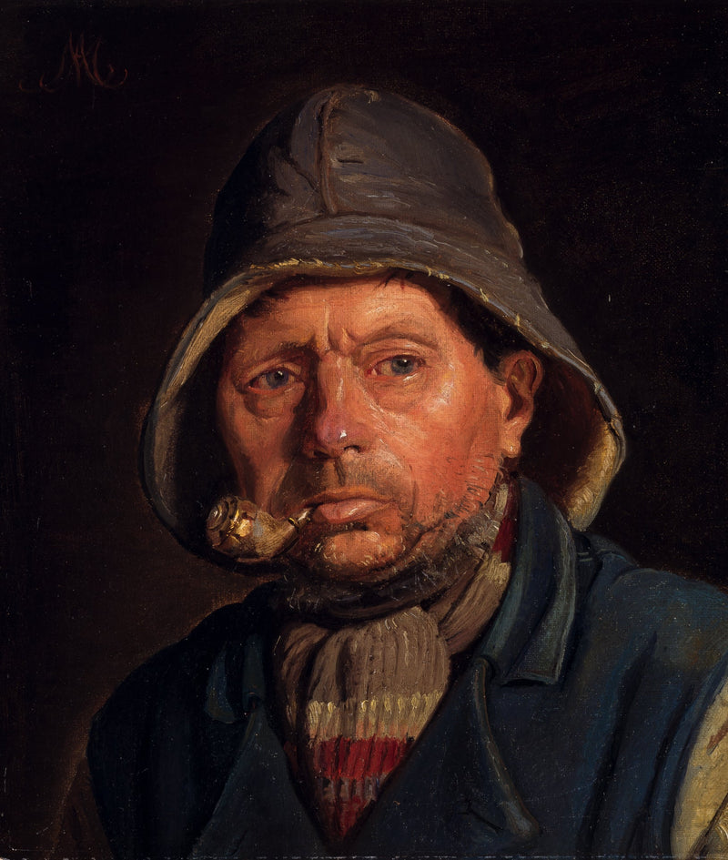 En fisker ryger sin pibe. - Michael Peter Ancher