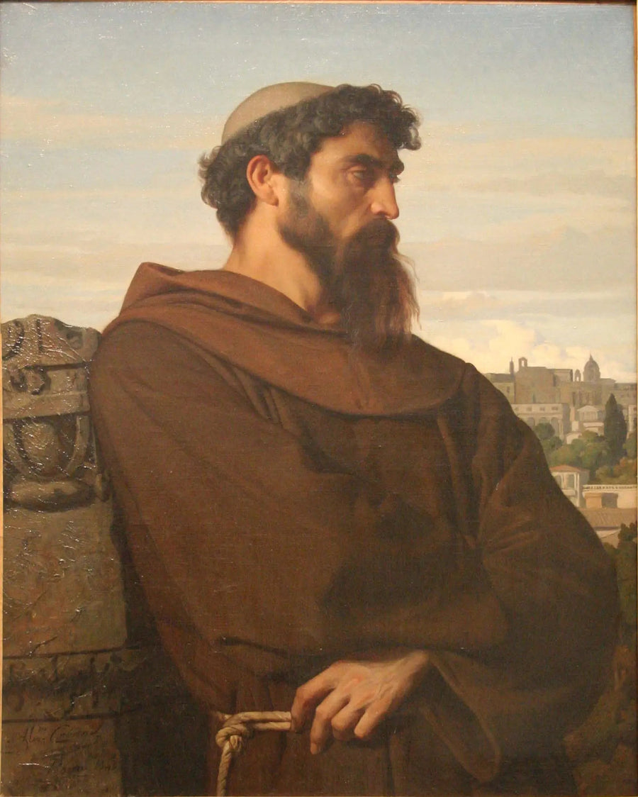 En tænker, ung romersk munk - Alexandre Cabanel