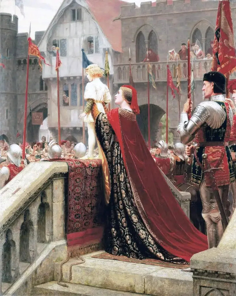 En Lille Prins, der er i stand til at velsigne en kongelig tron på sigt - Edmund Blair Leighton