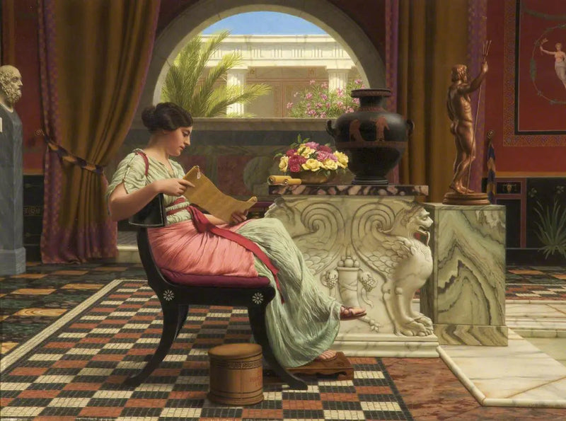 En yndlingspoet - John William Godward