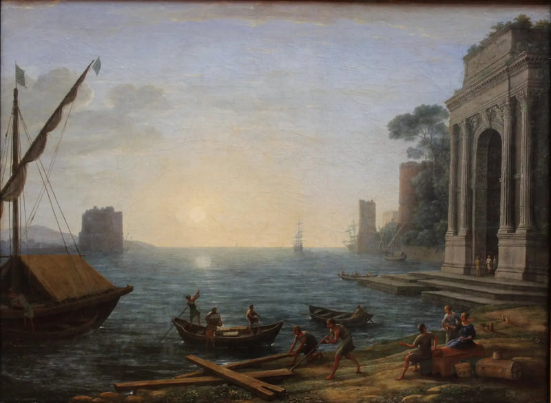 En havn ved solopgang - Claude Lorrain